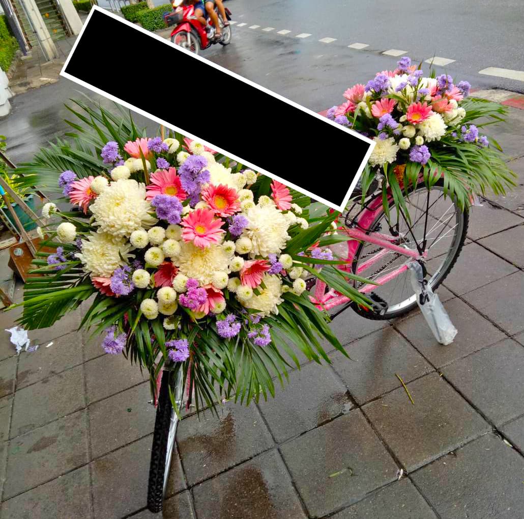พวงหรีดจักรยาน BIKE-02