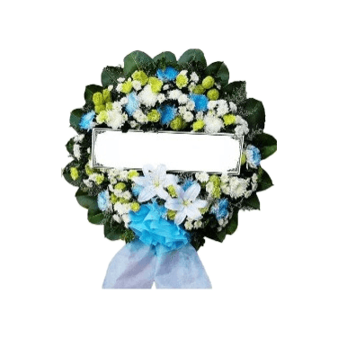 พวงหรีดดอกไม้สด รหัส C003 ราคา 2000 บาท